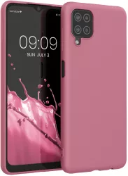 Husa pentru Samsung Galaxy A12 Silicon Roz 54048.167 kwmobile 