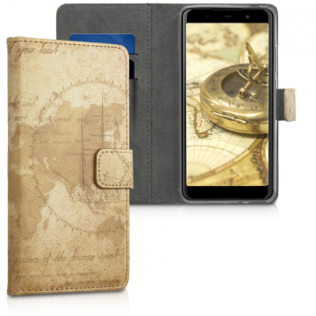 Husa pentru Wiko Lenny 5 Piele ecologica Maro 46462.01 
