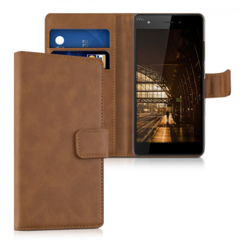 Husa pentru Wiko Pulp Piele ecologica Maro 36145.83 
