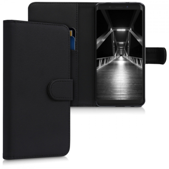 Husa pentru Wiko View Lite Piele ecologica Negru 44578.01 