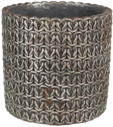 Ghiveci flori piatra gri 15x14 cm 