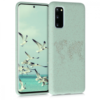 Husa pentru Samsung Galaxy S20 Fibre vegetale Verde 51956.01 