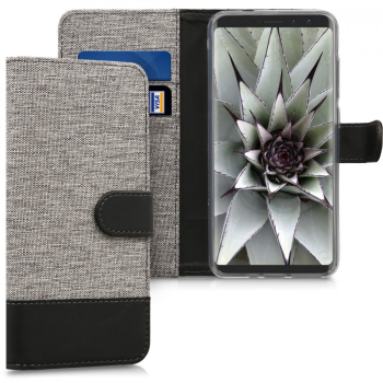 Husa pentru Wiko View Prime Textil Gri 43191.22 