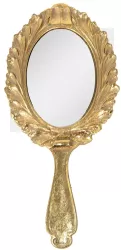 Oglinda de mana polirasina aurie 13x1x27 cm 