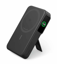 Baterie externa magnetica wireless Anker MagGo Qi2 10.000 mAh 15W USB-C Suport Pliabil Smart Display, pentru iPhone 15, 14, 13, 12 Negru 