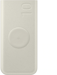 Baterie externa wireless SAMSUNG EB-U2510XUEGEU 10000 mAh 2x USB-C Super Fast Charge 25W bej 