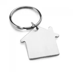 Breloc din aluminiu in forma de casa 
