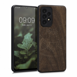 Husa Kwmobile pentru Samsung Galaxy A33 5G Lemn Maro 58316.03 