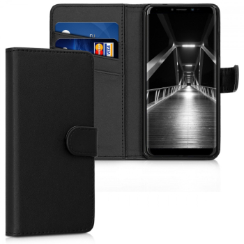 Husa pentru Wiko Harry 2 Piele ecologica Negru 46284.01 