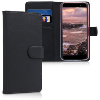 Husa pentru Wiko Lenny 5 Piele ecologica Negru 44844.01 