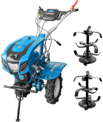 Motocultor Dakard HS1000BNEW1 7CP cu far roti de cauciuc si set freze 