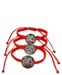 Set de 3 bratari rosii pentru cele mai bune prietene/surori 