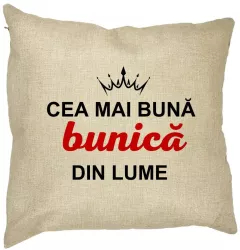 Perna Decorativa pentru Bunica 9 40x40 cm Husa Detasabila Burduf 
