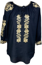 Bluza dama casual R262 marime L negru 