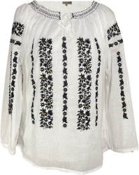 Bluza dama R 25 marime 2XL alb/negru 