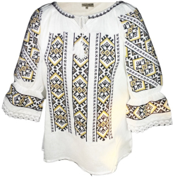 Bluza dama R 25 marime S alb/bej 