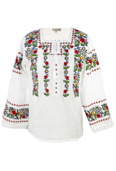 Bluza dama R tip ie marime 3XL alb/verde broscuta 
