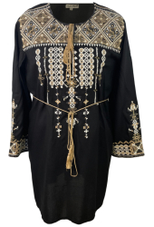 Bluza dama tip ie R 25 marime 2XL negru/bej natural 