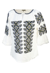 Bluza dama tip ie R 25 marime L alb/bej 