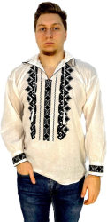 Bluza tip ie barbati RB187 alb/negru marime 2XL 