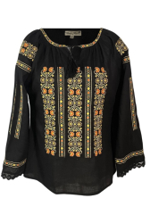 Bluza tip ie dama B24N negru/portocaliu marime 3XL 