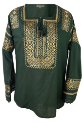 Bluza tip ie dama RBIB marime L verde/auriu 