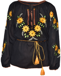 Bluza tip ie traditionala dama IM1 marime L negru 
