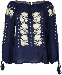 Bluza tip ie traditionala dama MLR184 marime M albastru 