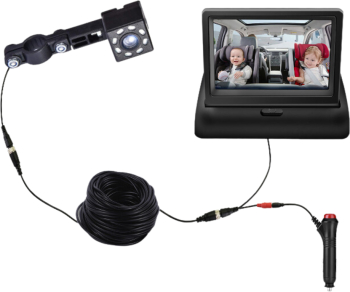 Camera video de masina si rulote pentru monitorizarea bebelusilor FULL HD Monitor LCD 5 INCH Viziune nocturna 