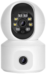 Camera Video Supraveghere WiFi cu 355° Rotativa si o Camera Fixa Monitorizare Integrala cu Aplicatie Smart 