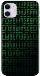 Husa din silicon compatibila cu Apple iPhone 11 - model Binary Code 