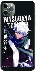 Husa din silicon compatibila cu Apple iPhone 11 Pro Max - model Anime Hitsugaya