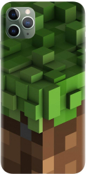 Husa din silicon compatibila cu Apple iPhone 11 Pro Max - model Minecraft 