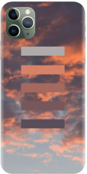 Husa din silicon compatibila cu Apple iPhone 11 Pro Max - model Nori De Foc 