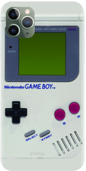 Husa din silicon compatibila cu Apple iPhone 11 Pro Max - model Retro Game Boy 