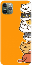 Husa din silicon compatibila cu Apple iPhone 11 Pro - model Cat Tower 