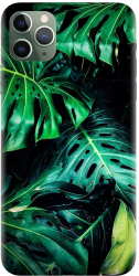 Husa din silicon compatibila cu Apple iPhone 11 Pro - model Frunze De Monsferta 