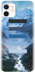 Husa din silicon compatibila cu Apple iPhone 12 Mini - model Color Scheme Iarna 