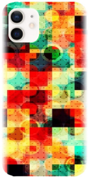 Husa din silicon compatibila cu Apple iPhone 12 Mini - model Colorful Abstract 