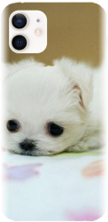 Husa din silicon compatibila cu Apple iPhone 12 Mini - model Puppies 001 