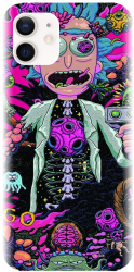 Husa din silicon compatibila cu Apple iPhone 12 Mini - model Rick And Morty 