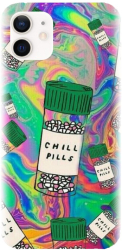 Husa din silicon compatibila cu Apple iPhone 12 Mini - model Trippy Pills 