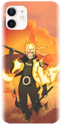 Husa din silicon compatibila cu Apple iPhone 12 - model Naruto Uzumaki 