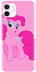 Husa din silicon compatibila cu Apple iPhone 12 - model Pinkie pie 2 