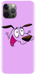Husa din silicon compatibila cu Apple iPhone 12 Pro Max - model Courage The Cowardly Dog 