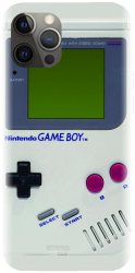 Husa din silicon compatibila cu Apple iPhone 12 Pro Max - model Retro Game Boy 