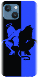 Husa din silicon compatibila cu Apple iPhone 13 Mini - model Angel Devil 