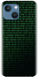 Husa din silicon compatibila cu Apple iPhone 13 Mini - model Binary Code 