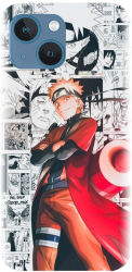 Husa din silicon compatibila cu Apple iPhone 13 Mini - model Naruto Aesthetic 