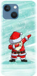 Husa din silicon compatibila cu Apple iPhone 13 Mini - model Santa Dance 